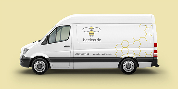Beelectric company vehicle mockup